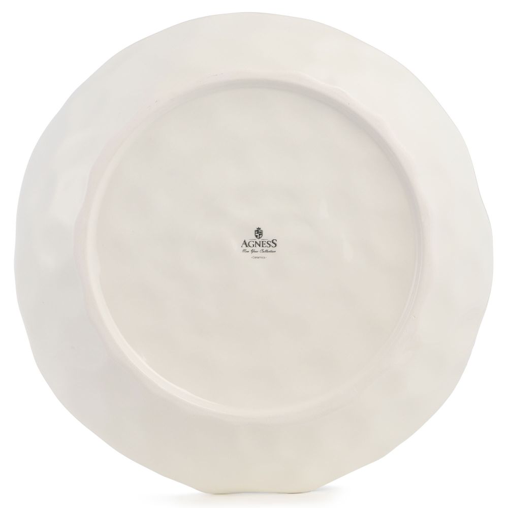 ТАРЕЛКА ОБЕДЕННАЯ AGNESS "С НОВЫМ ГОДОМ!" 28*4 СМ