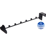 Вешалка металлическая надверная «ФАРГО», цвет черный, 27*6.1*3.6см (лейбл)