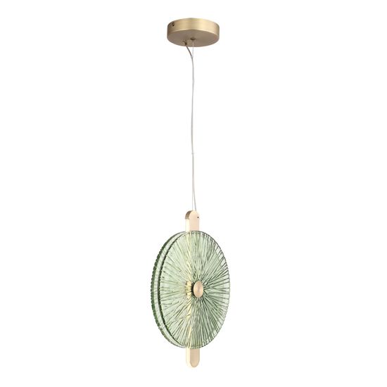 SL6141.323.01 Светильник подвесной ST-Luce бронза/зелёный LED 1*11W 4000K WASI