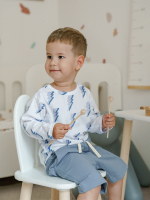 Шорты удлиненные Mjölk Пыльный синий/Песочный серый, сет 2 шт., уценка