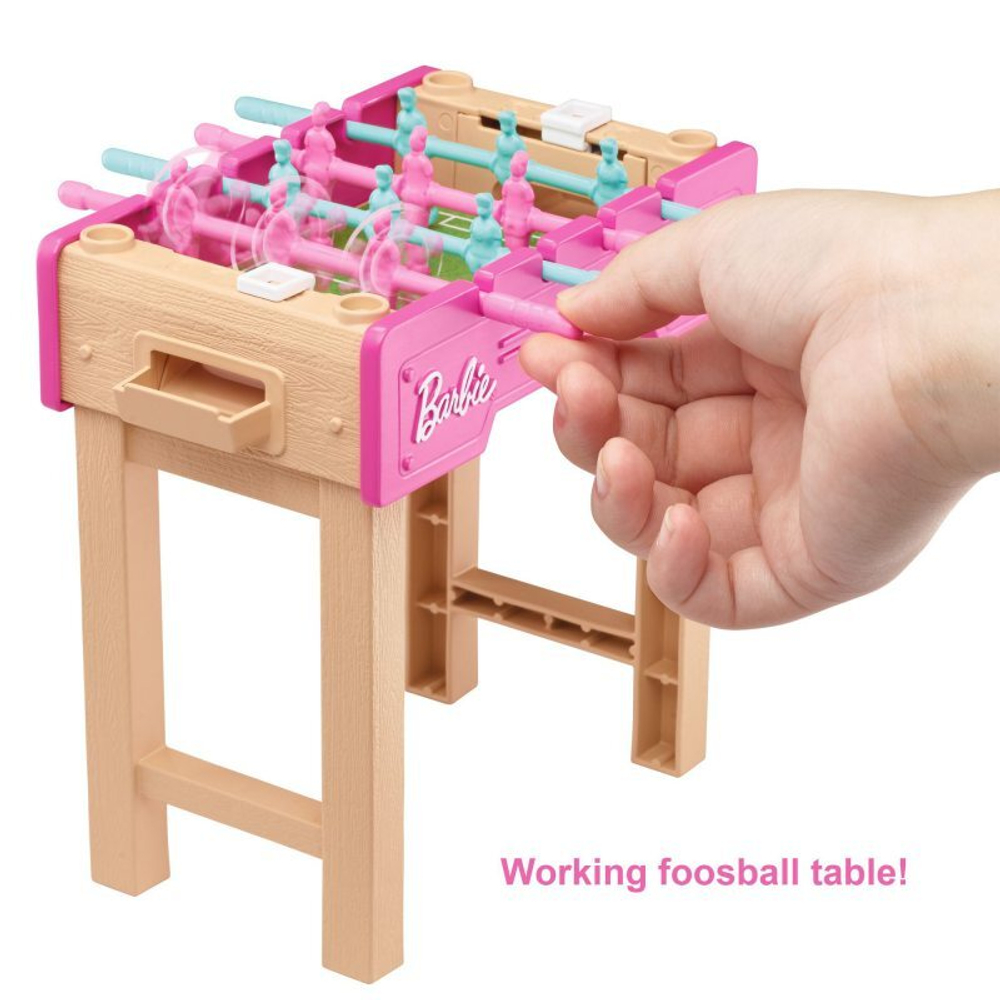 Barbie World Minikit Фигурка собачки и стол для настольного футбола + аксессуары GRG77