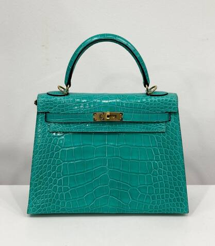 Сумка Hermes из кожи крокодила 25 см