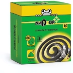 Спирали от комаров малодымные без запаха черные 10штук «Nadzor»