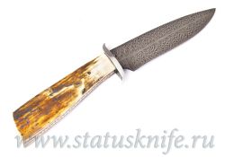 Нож Kevin Casey Feather Damascus Fixed Bladeфотография - 4