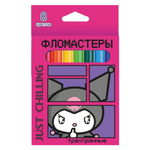 Фломастеры 8цв. "Куроми" треугольные, в картонной упакет (Центрум)