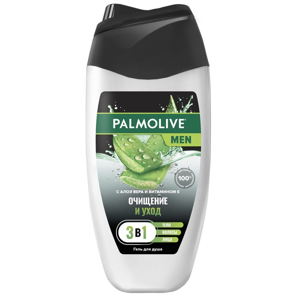 Palmolive Men 3в1 Очищение и уход, Алоэ и Витамин Е Гель для душа 250 мл