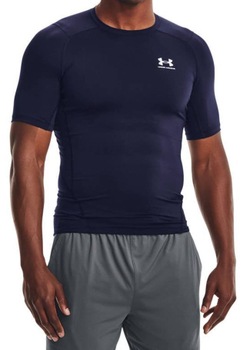 Мужская теннисная футболка Under Armour Men's HeatGear Armour Short Sleeve - небесный