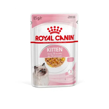 ROYAL CANIN Kitten Корм влажный для котят в возрасте до 12 месяцев (кусочки в желе), 85 г