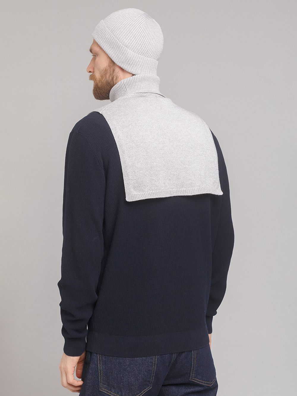 Манишка мужская жемчужно-серый