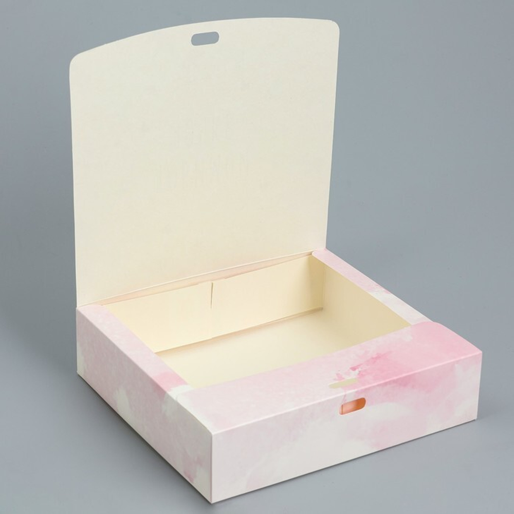 Коробка складная подарочная «Любимой дочке», 20 х 18 х 5 см, БЕЗ ЛЕНТЫ