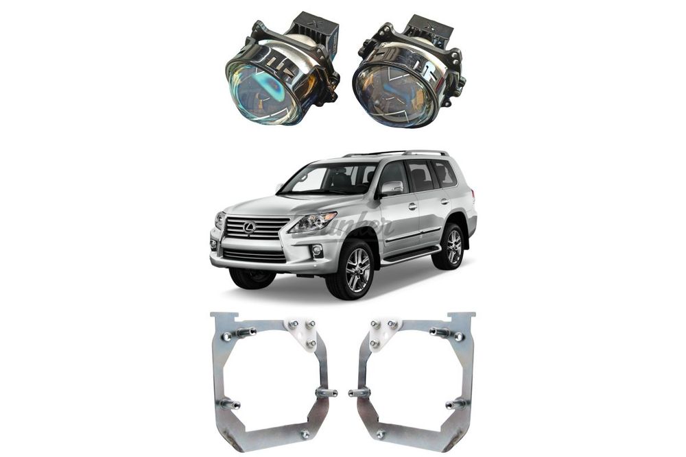 Комплект для установки доп. линз в секцию дальнего света Lexus LX570 III 2007-2012