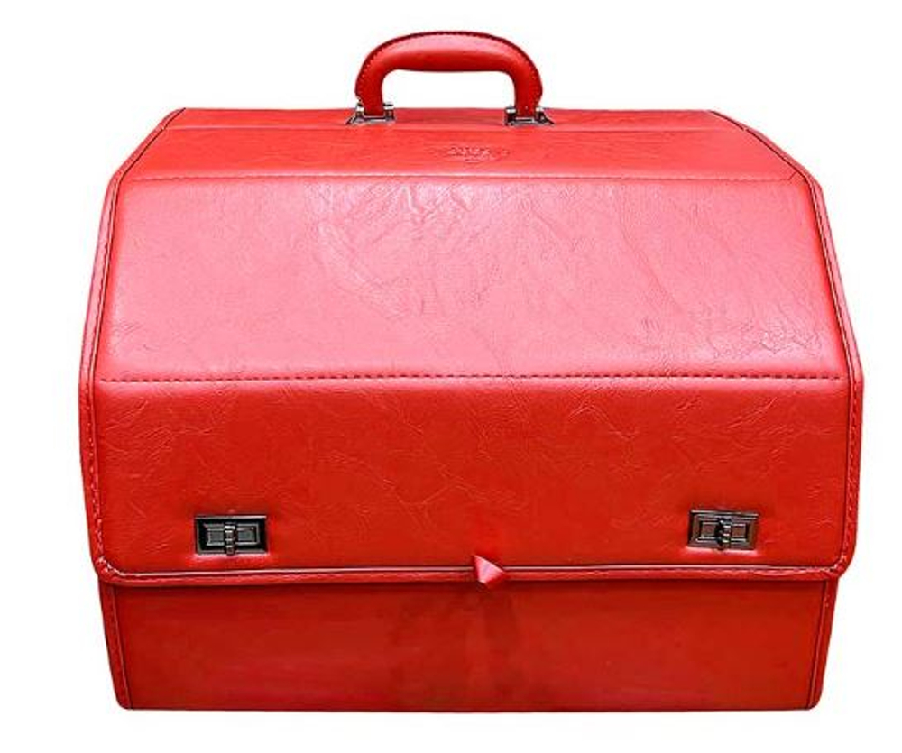 Сумка-Бокс Coolpart MAXIMAL  70х30х30 - BETA Big красный гладкий (металл 2застежки) OB-B-RD