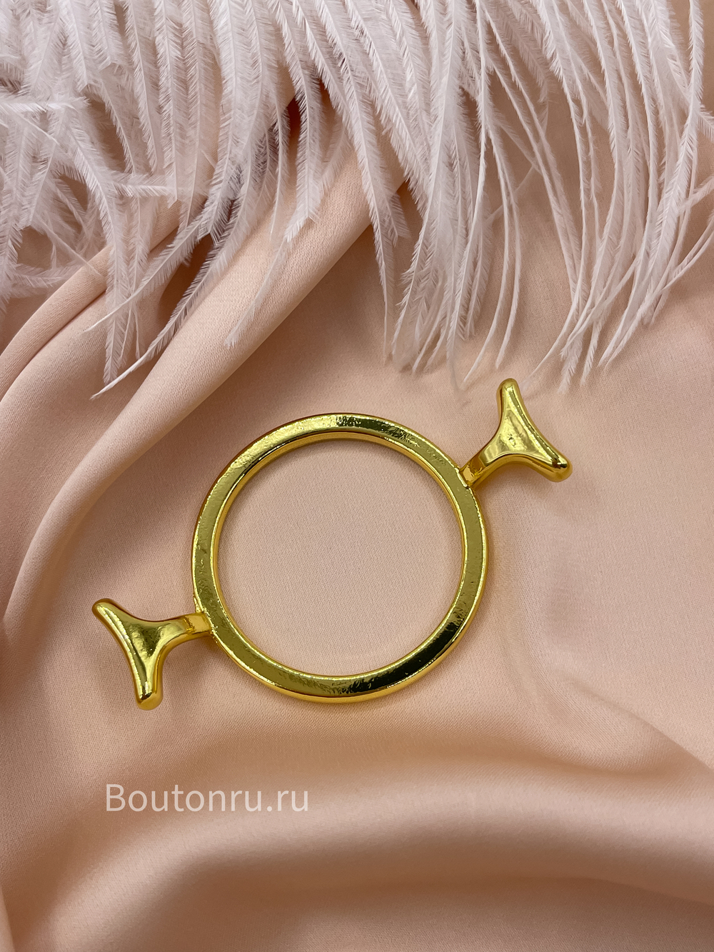 Форма металлическая круг для сургучной печати