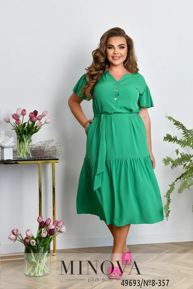 Платье 8-357-зеленый Minova