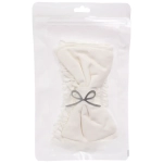 Повязка на голову косметическая «ДАЙМОНД РУШ», бантик, цвет белый, пудровый, небесный и лиловый, 20*7см (ZIP пакет)