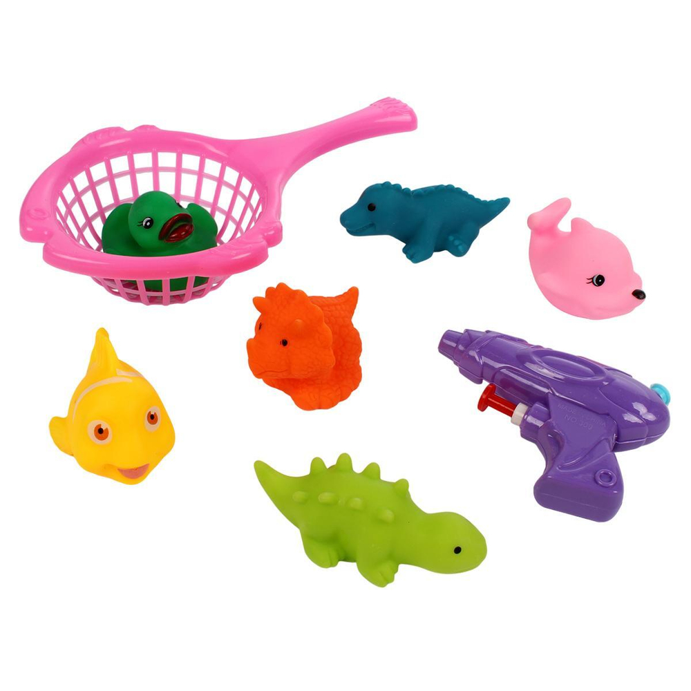 Набор игрушек для купания 8шт, пакет AY8016