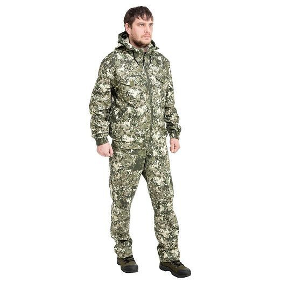 Костюм летний антимоскитный Helios Тайган, цвет КМФ мох размер 56-58/182-188 (T-KS-T-M4293-4XL-2)