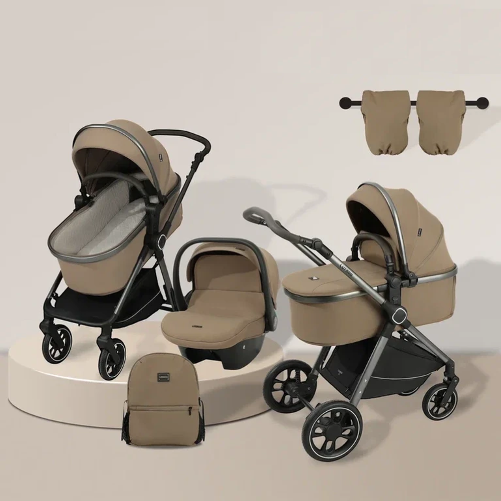 Детская коляска Luxmom 560 3в1 (хаки)