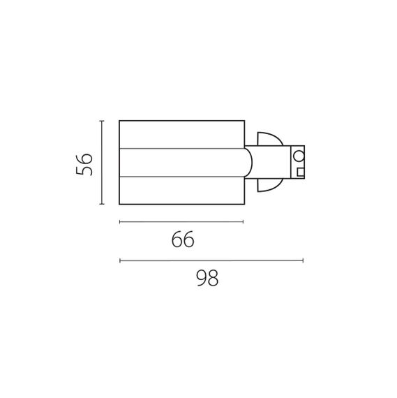 Питание боковое встраиваемое к треку 5030xx-R Quattro Lightstar 503116-RPS