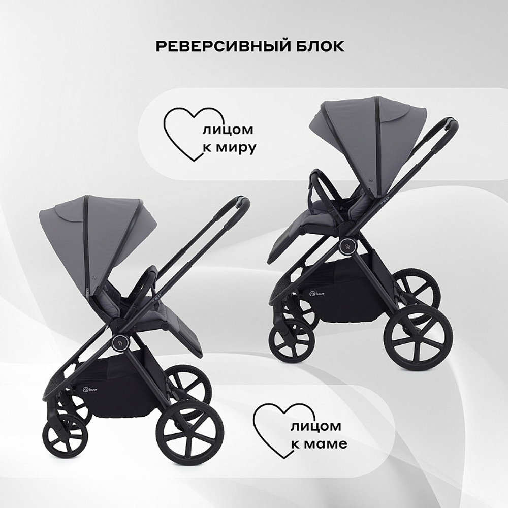 Детская коляска Rant Teo 3 в 1 Grey