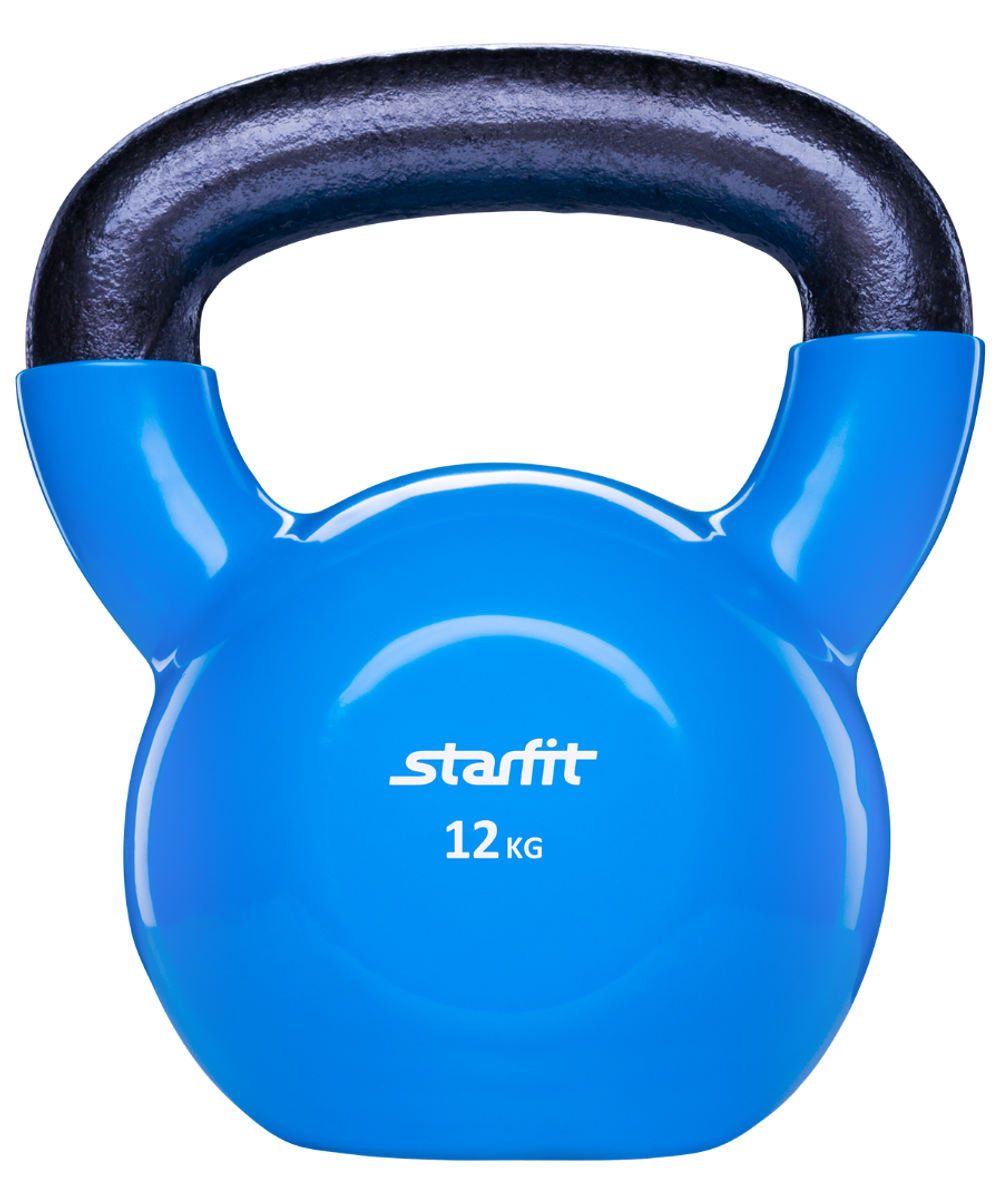 Гиря винил. STARFIT DB-401, 12 кг, цвет синий
