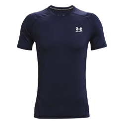 Мужское теннисное поло Under Armour Heatgear Fitted T-Shirt Men - Dark Blue