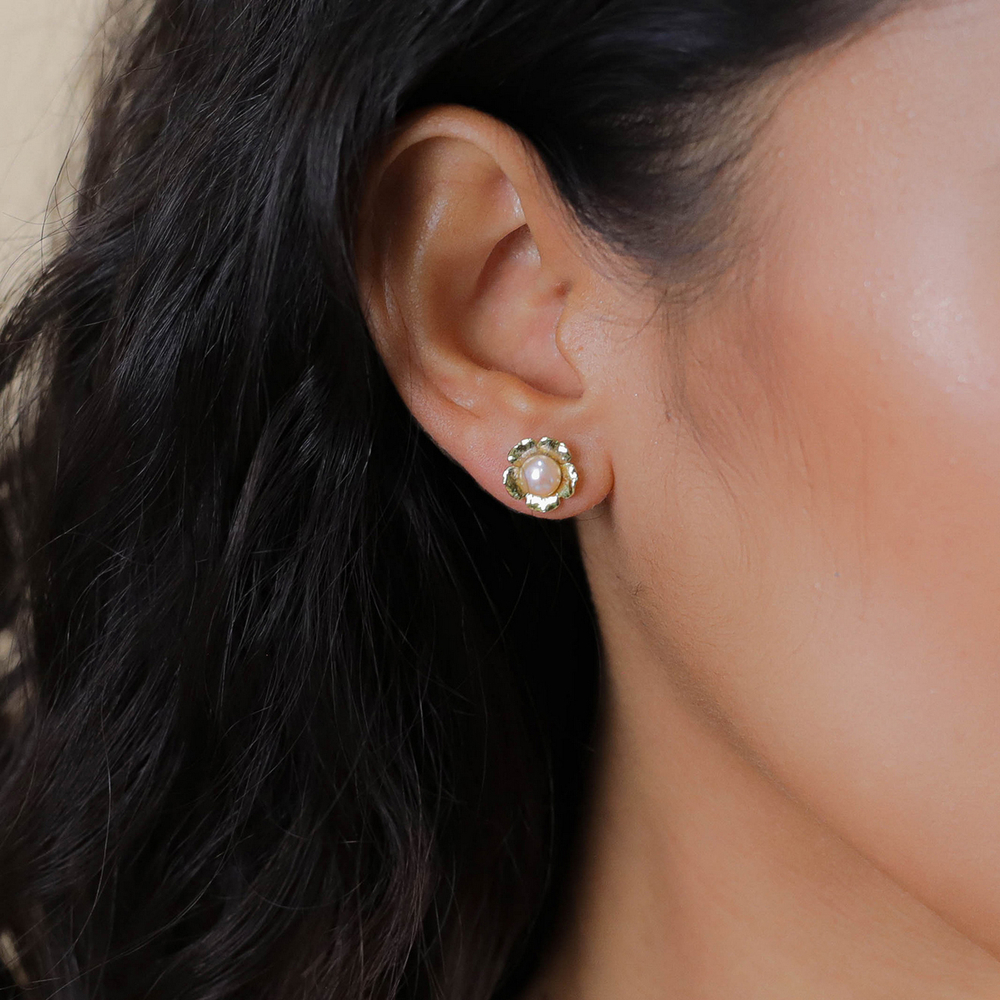 Пуссеты Franck Herval, Jeanne, с жемчугом, FH26.1-12-70107 (белый)