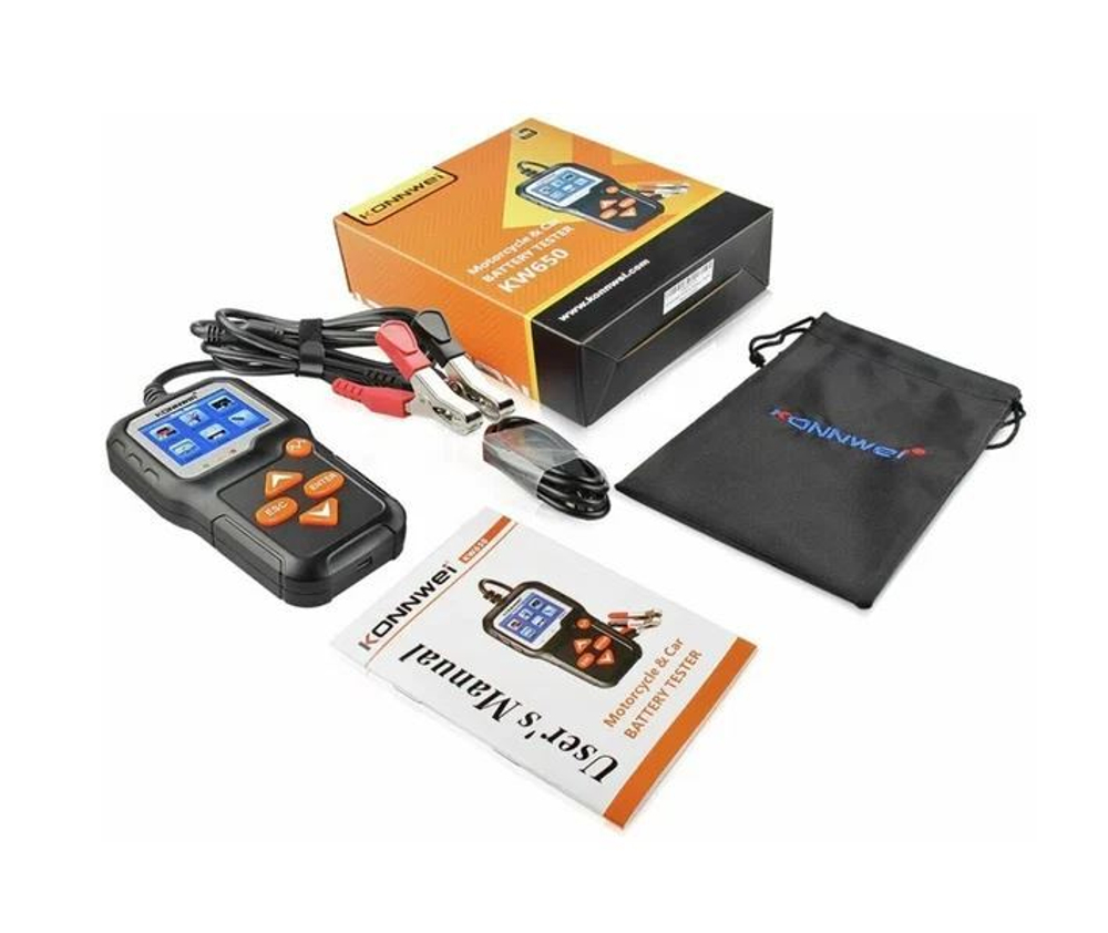 Тестер АКБ KONNWEI KW650