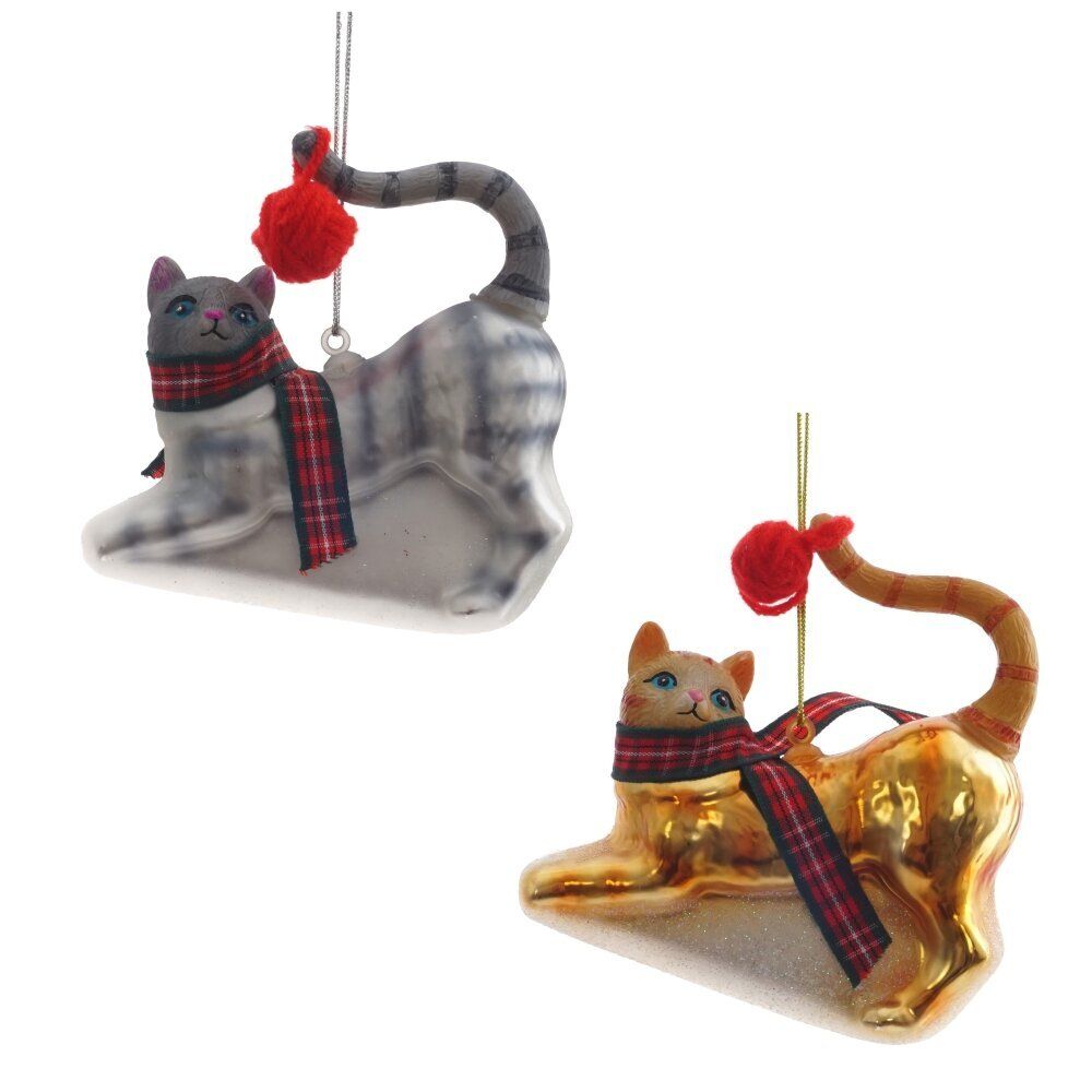 GAEM Украшение новогоднее "Кошка", 2в., L9 W3,5 H9 см, 2в.