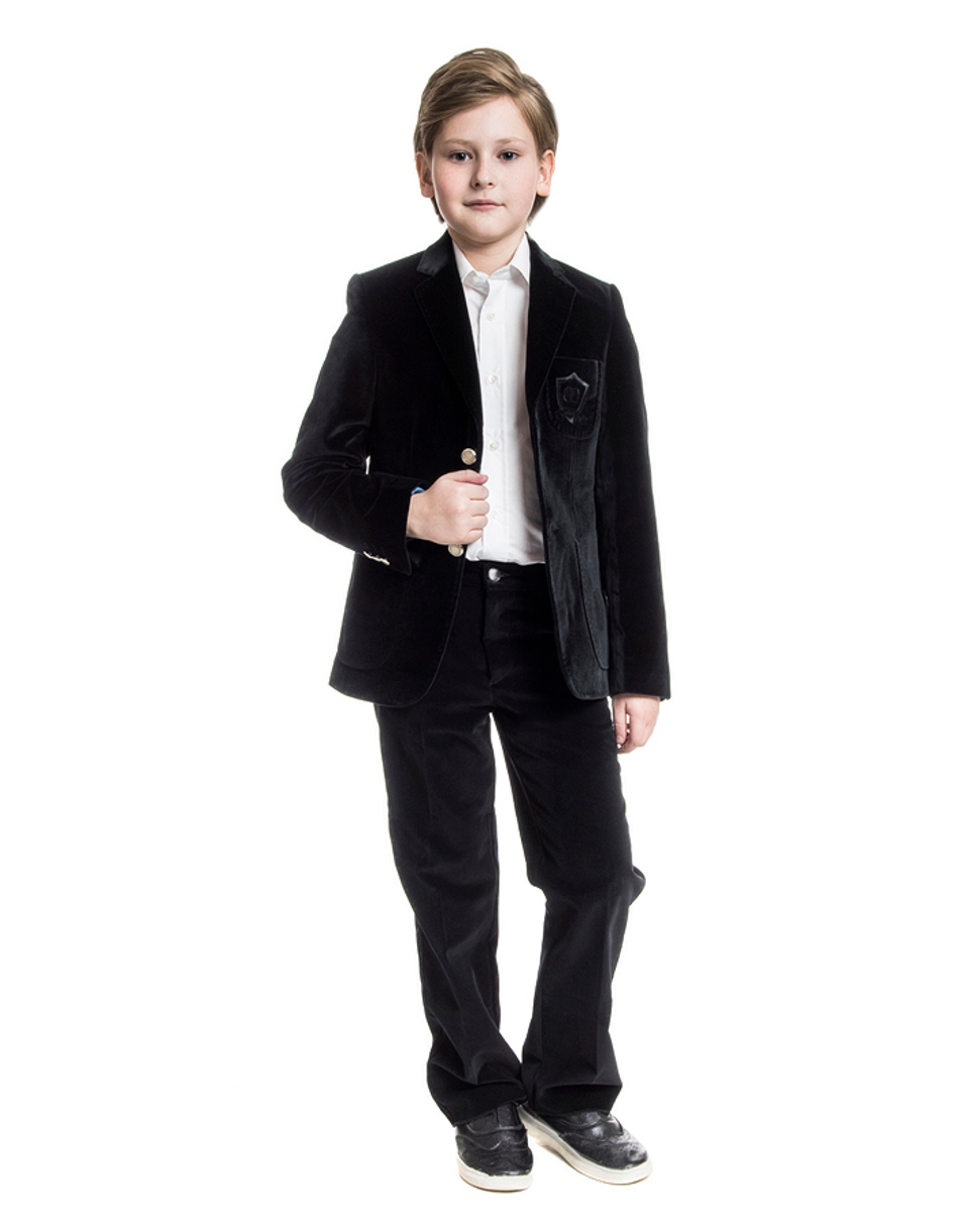 Пиджак для мальчика из бархата