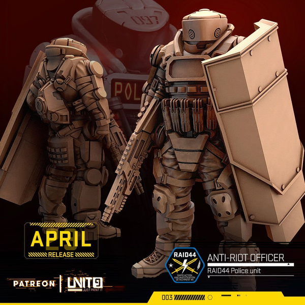 Тюремные бунты Cyberpunk - Prison Riots Миниатюры 32-56-75mm (75mm / 11)