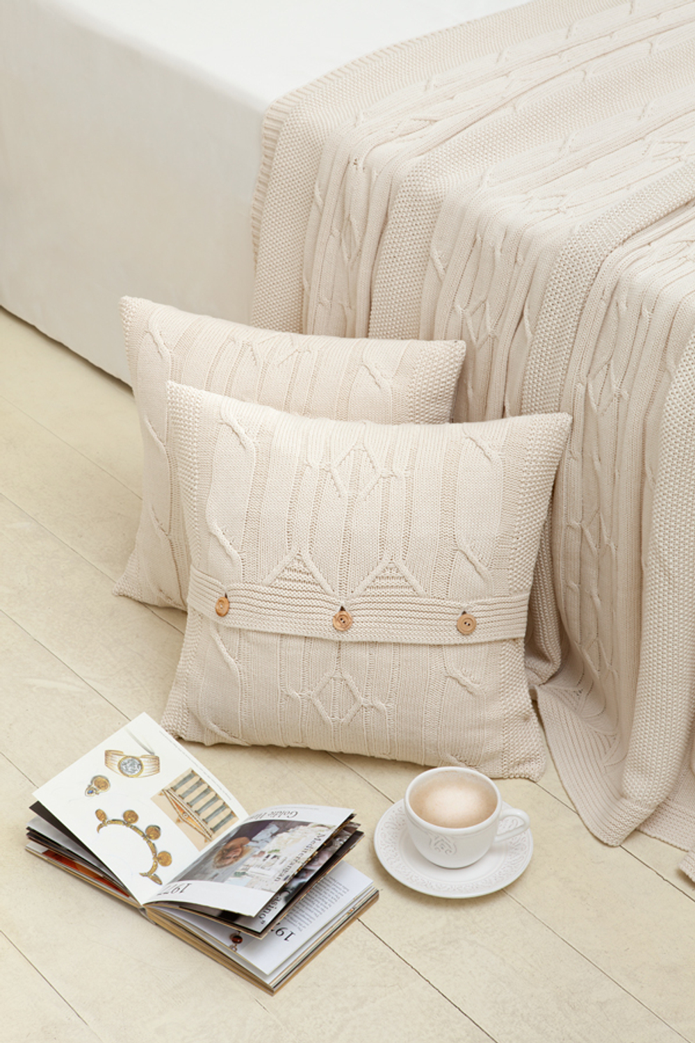 Элитная наволочка декоративная Imperio 40 экрю от Luxberry Португалия