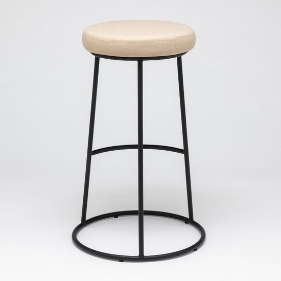 Барный стул Austin бежевый с черными ножками