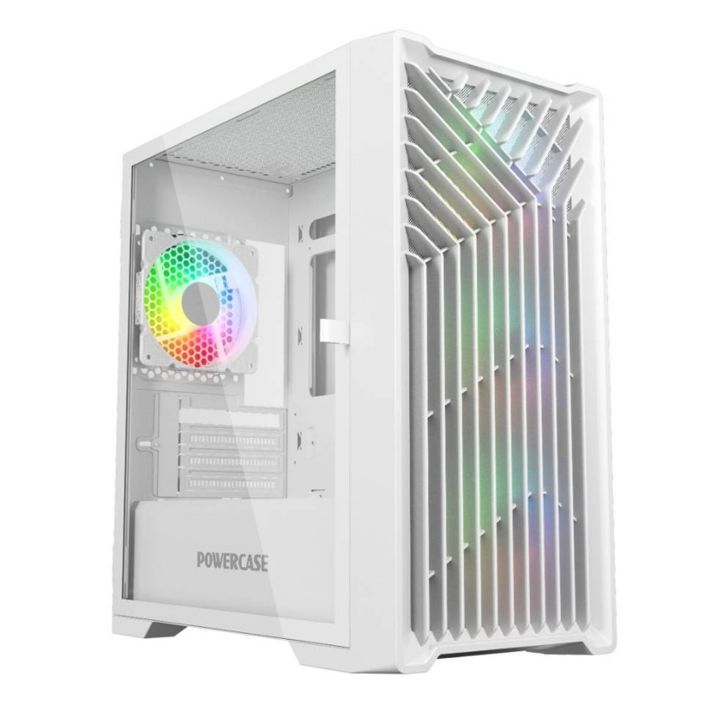 Компьютерный корпус Powercase Mistral Micro X4W TG White