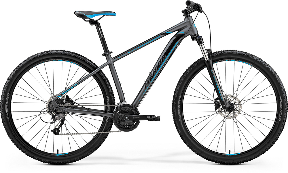 Велосипед '19 Merida Big.Nine 40-D Колесо:29" Рама:L(18.5") MattDarkSilver/Blue/Black (6110793265)