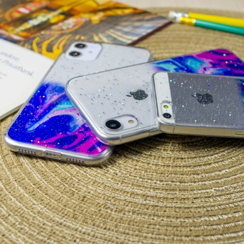 Силиконовый чехол Акварель для iPhone 12, 011852