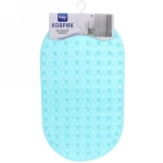 Коврик в ванну Селфи 68х38 ПВХ Элегия бирюзовый