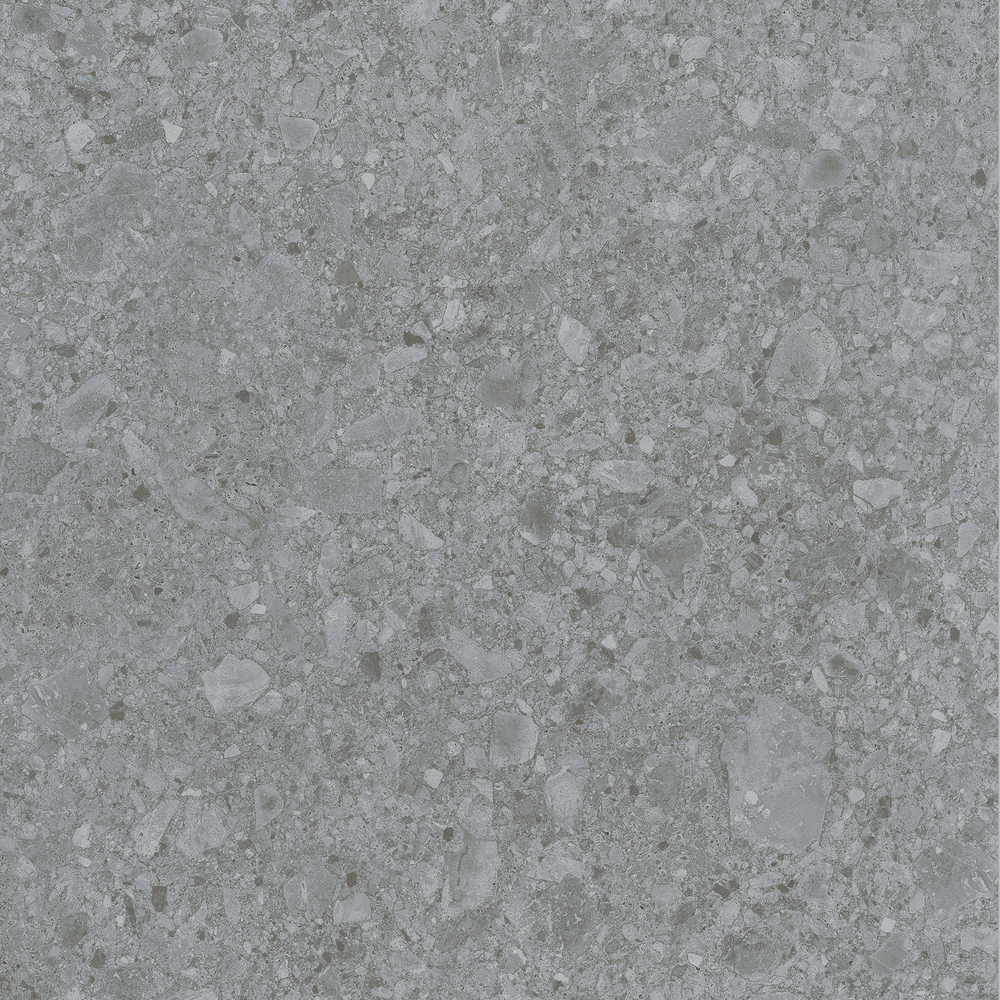Керамогранит, LB Ceramics, Иней Tech, 600x600 мм, Темно-серый, Матовая, Плоская