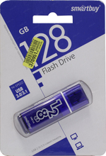 SmartBuy Glossy <SB128GBGS-DB> USB3.0 Flash Drive  128Gb  (RTL)