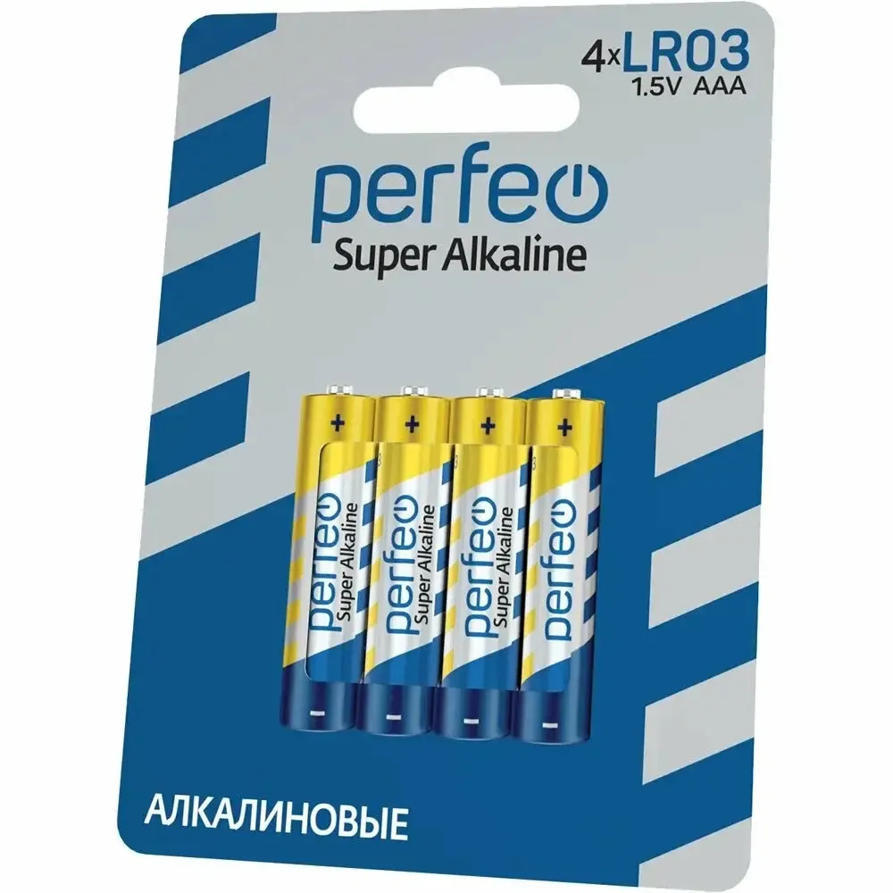 Батарейка LR03 PERFEO Super Alkaline 4BL