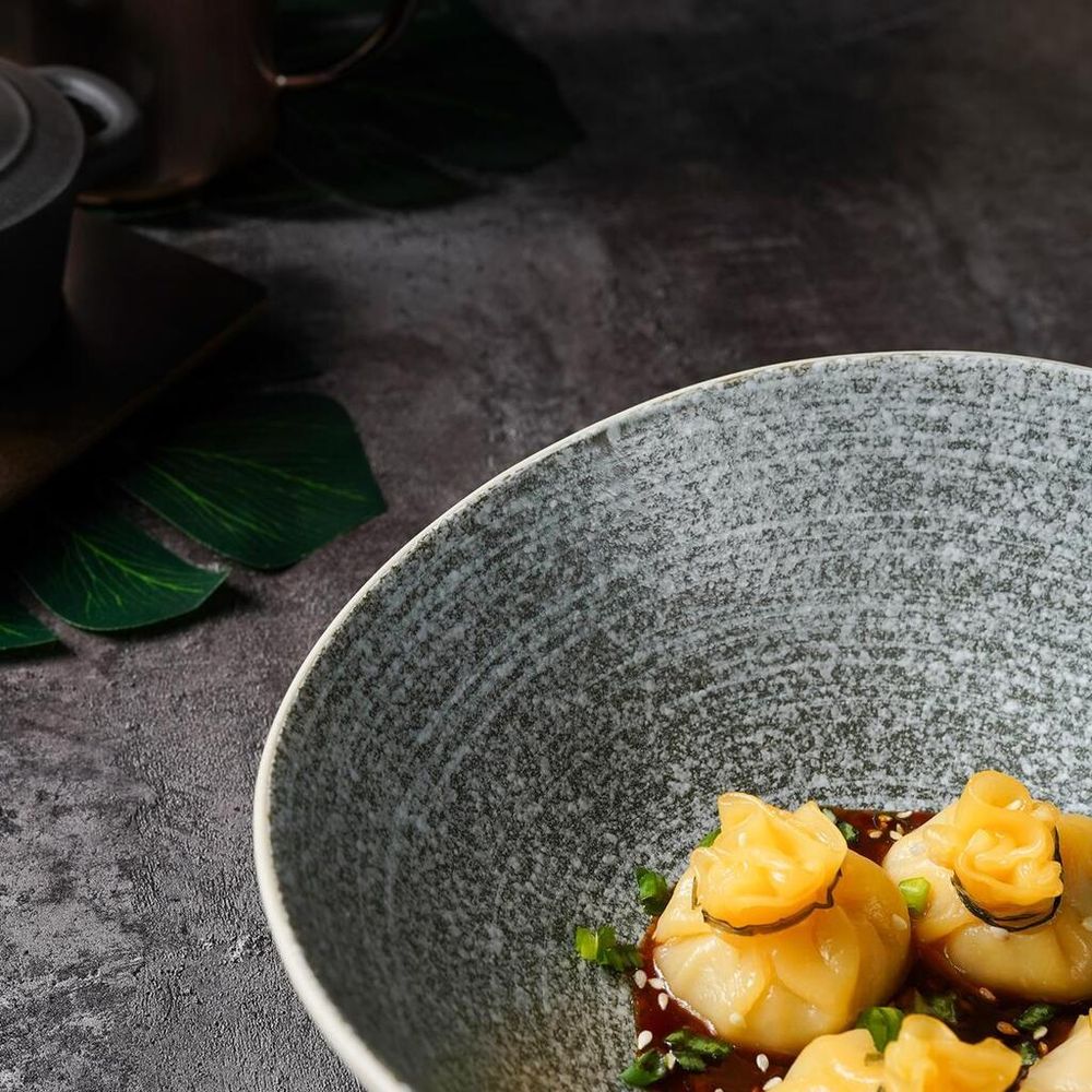 Салатник 900 мл 24,3*21,4 см h8 см глазурь Wave Up Glossy Stone Untouched Taiga P.L. [1]