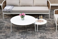 "Тоскана" лаунж-зона из искусственного ротанга, цвет соломенный