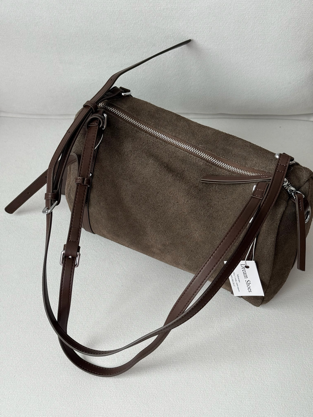 Сумка из натуральной замши