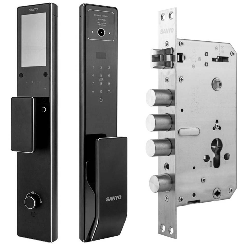 Sanyo D300 Tuya Автоматический умный замок со сканом лица (Face ID)