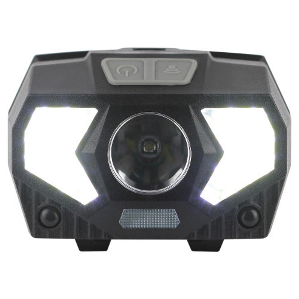 Фонарь налобный светодиодный ЭРА GB-608 на батарейках, 3xAAA, 5Вт, 7 режимов, черный