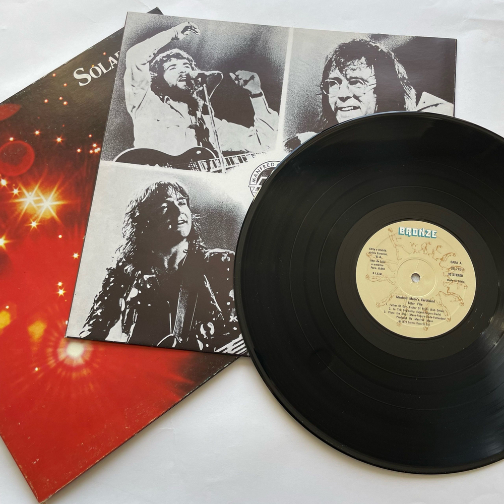 Винтажная виниловая пластинка LP Manfred Mann's Earthband, Solar Fire (Испания 1978)