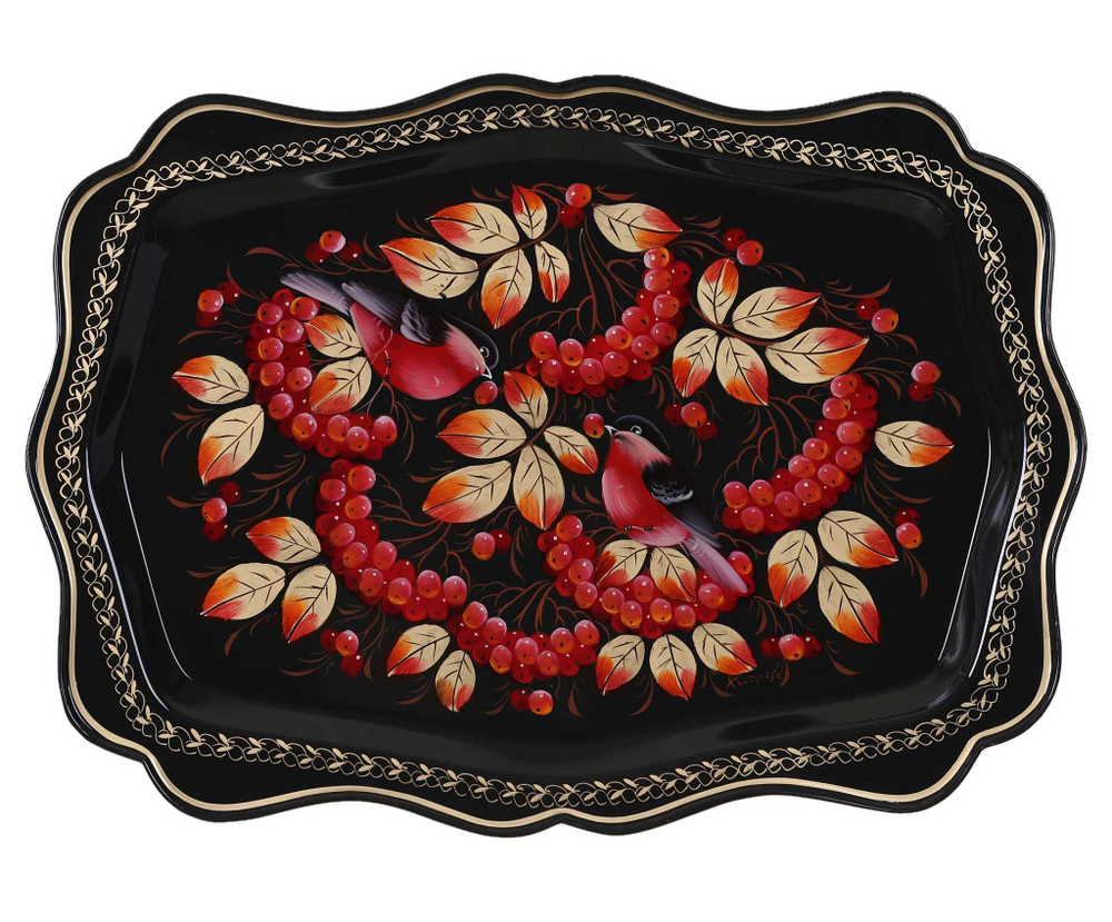 Zhostovo metal tray A22D07042583