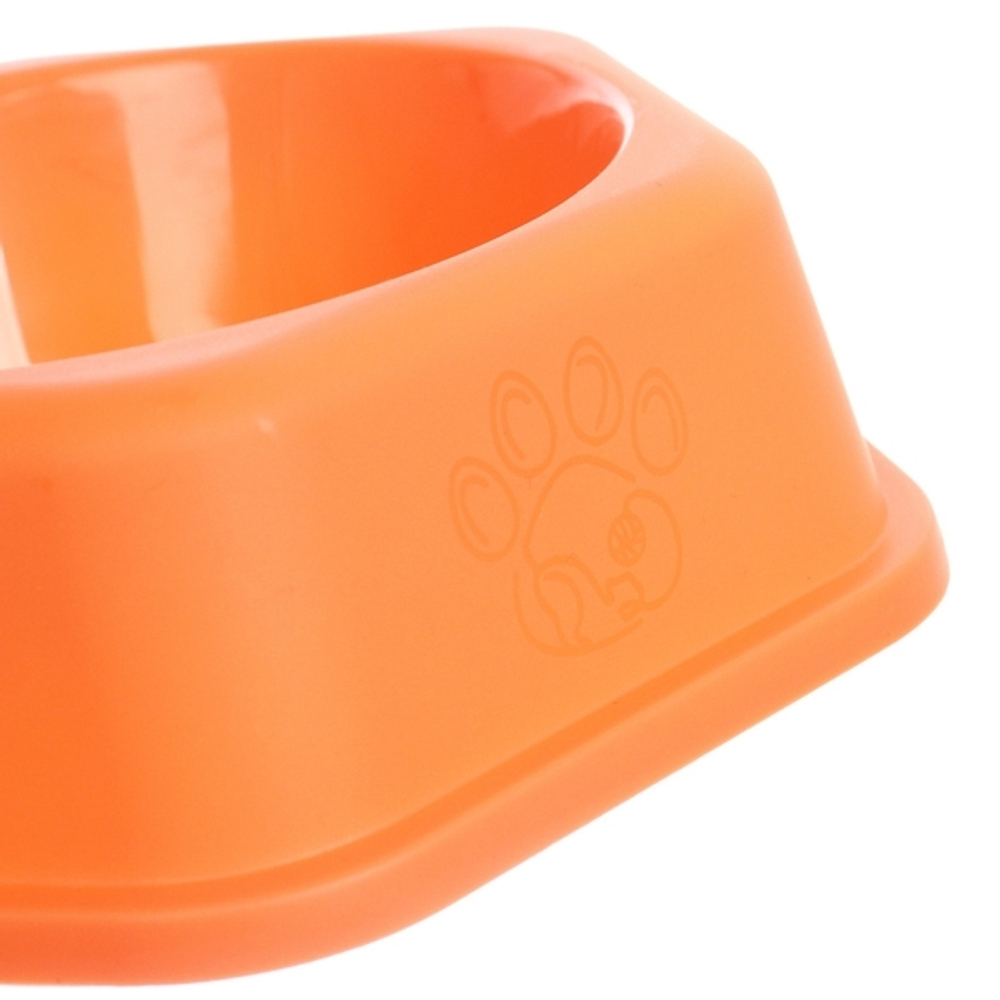 Миска пластиковая «МУРОЧКИН», цвет кораловый, 17*5см/300мл