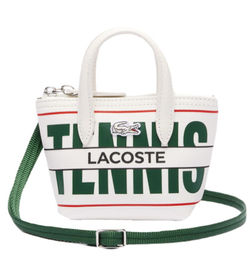 Lacoste L.12.12 Coated Mini Canvas Tote Bag - White