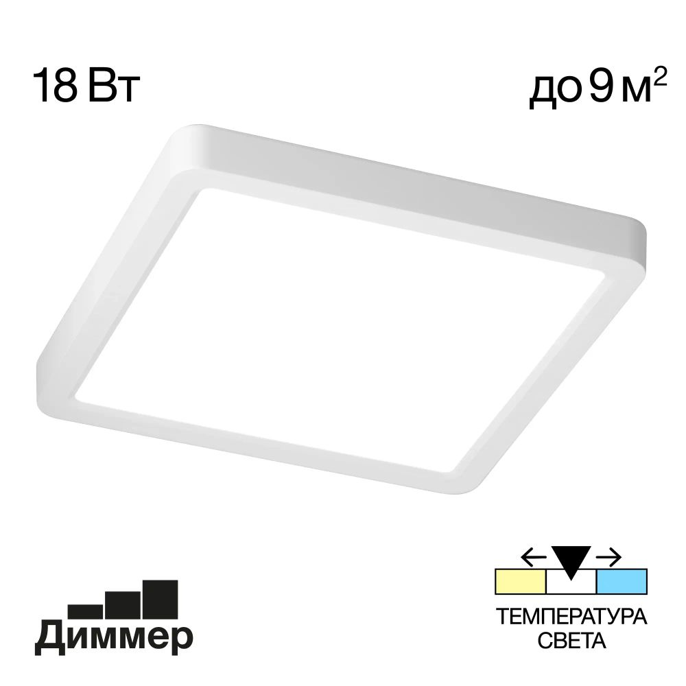 Citilux Бейсик CL738K180V LED Светильник накладной Белый